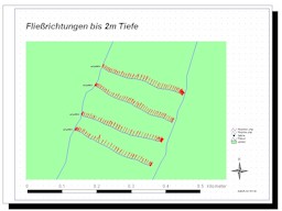 Flierichtungen auf einer ArcView Karte