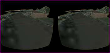 3D Flussbild stereografisch